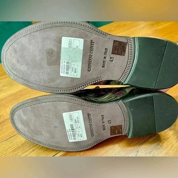 Giovanni Conti | Italian Flower Textile / Brocade & Leather Loafer | W 11 - Picture 7 of 7